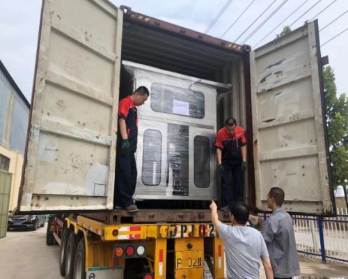 Delivery of juice filling machines for customers in India