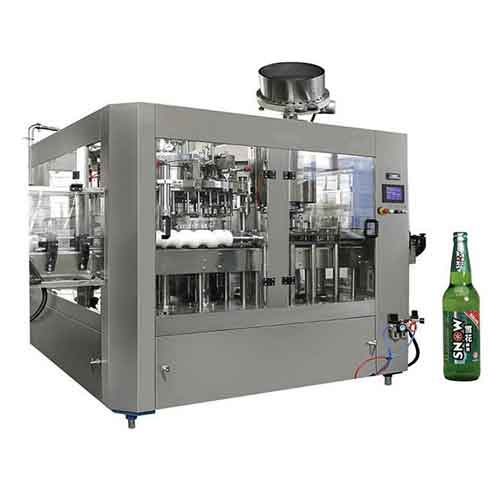 3in1 automatic rotary glass bottle liquor filling machine